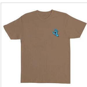Brown | Santa Cruz Men’s Screaming Hand | Short Sleeve T-Shirt